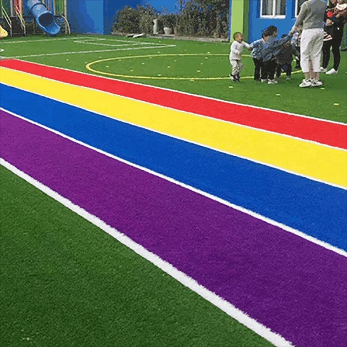 coloured artificial grass bq